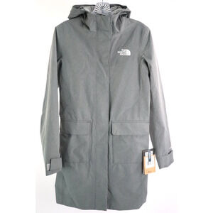 The North Face City Breeze Rain Parka II NF0A52YLDYY Women's S Gray Jacket MWT
